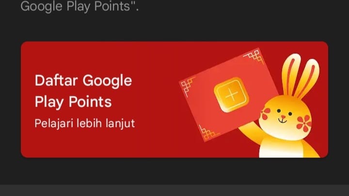 Promo google point di google play store apk